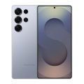 Samsung Galaxy S25 Ultra in Silver Blue - front and back view, brand new