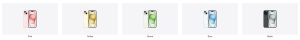iPhone 15 all colours