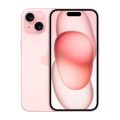 Apple iPhone 15 in Pink - front and back view, brand new