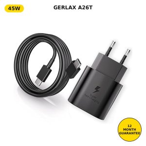 Gerlax A26T 45W USB-C PD Fast Charger and Cable packaging